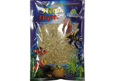 Натуральный кварцевый грунт Куба-XL окатанный 2,0-5,0 мм 7 кг